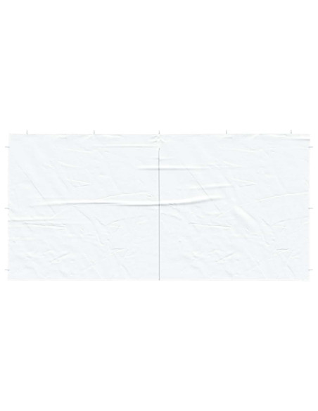 Parete per tenda da festa 2 pcs Bianco 400 x 195 cm