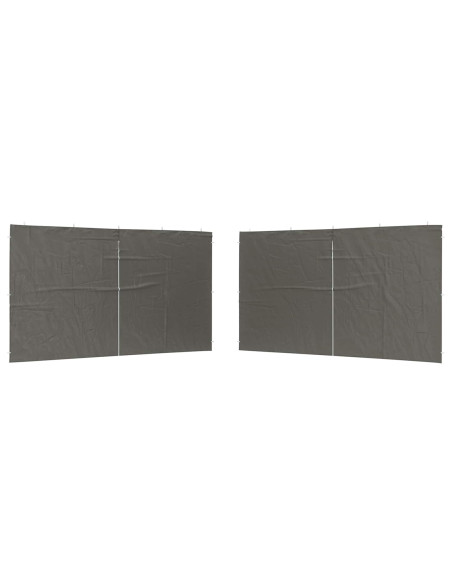 Parete per tenda da festa 2 pcs Antracite 400 x 195 cm