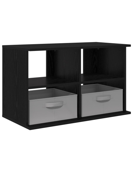 Supporto TV con cassetto Rovere Nero 79 x 40 x 48 cm