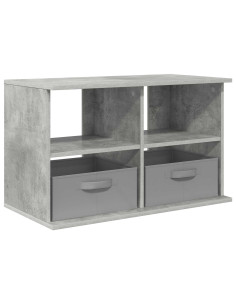 Supporto TV con cassetto Grigio cemento 79 x 40 x 48 cm 2