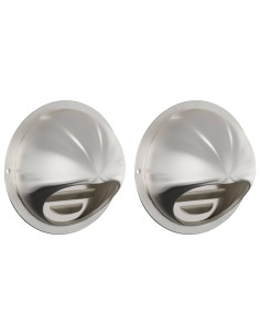 Coperture per ventilazione d'aria 2 pcs Argento 80 mm 2