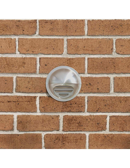 Coperture per ventilazione d'aria 2 pcs Argento 80 mm