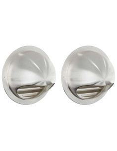 Coperture per ventilazione d'aria 2 pcs Argento 150 mm 2