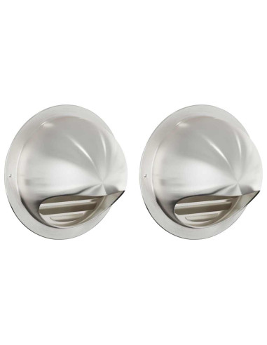 Coperture per ventilazione d'aria 2 pcs Argento 150 mm