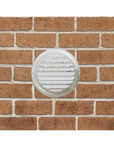 Coperture per ventilazione d'aria 4 pcs Argento 200 mm