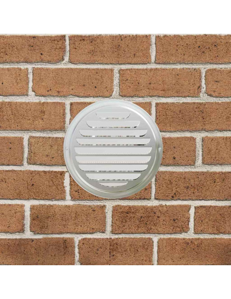 Coperture per ventilazione d'aria 4 pcs Argento 200 mm