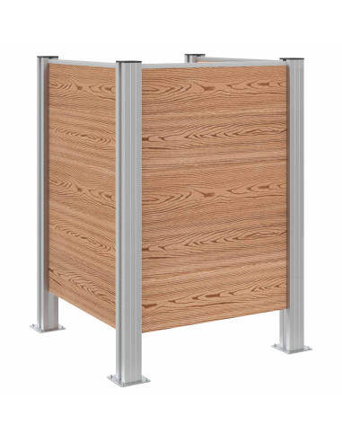 Recinzione Contenitore per Rifiuti Marrone 85 x 85 x 115 cm