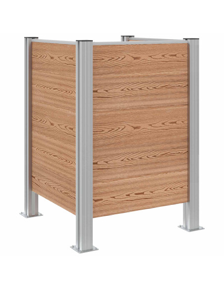 Recinzione Contenitore per Rifiuti Marrone 85 x 85 x 115 cm