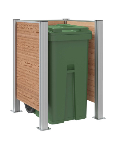 Recinzione Contenitore per Rifiuti Marrone 85 x 85 x 115 cm