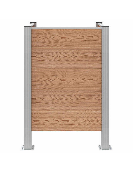 Recinzione Contenitore per Rifiuti Marrone 85 x 85 x 115 cm