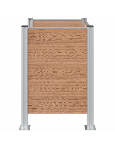 Recinzione Contenitore per Rifiuti Marrone 85 x 85 x 115 cm