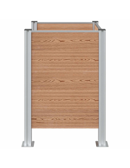 Recinzione Contenitore per Rifiuti Marrone 85 x 85 x 115 cm