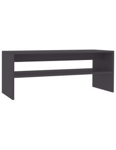 Tavolino da Salotto Grigio 100x40x40 cm in Legno Multistrato 2