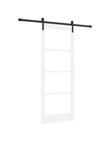 Porta scorrevole ORKDAL Bianco e Nero 83 x 211 cm