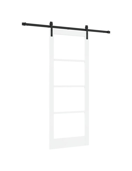 Porta scorrevole ORKDAL Bianco e Nero 83 x 211 cm
