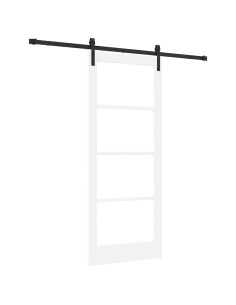 Porta scorrevole ORKDAL Bianco e Nero 83 x 202 cm 2