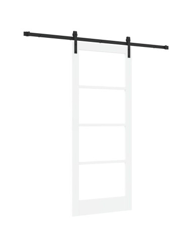 Porta scorrevole ORKDAL Bianco e Nero 83 x 202 cm