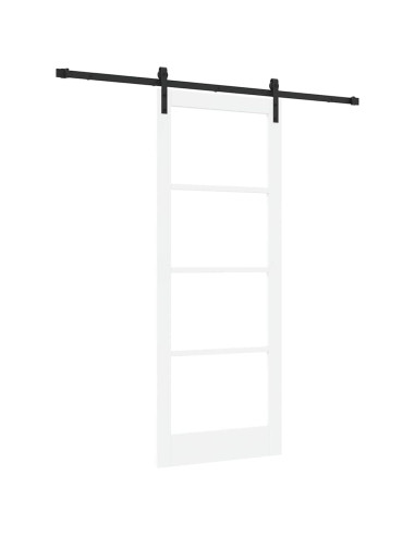 Porta scorrevole ORKDAL Bianco e Nero 83 x 211 cm