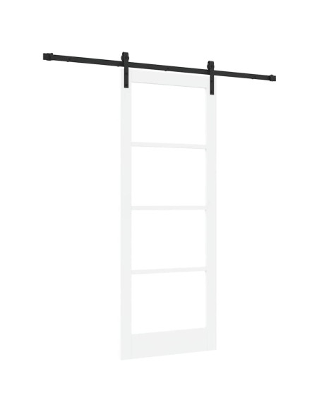Porta scorrevole ORKDAL Bianco e Nero 83 x 211 cm