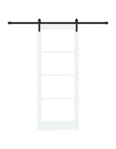Porta scorrevole ORKDAL Bianco e Nero 83 x 211 cm