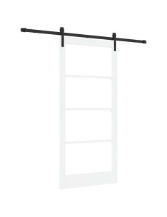 Porta scorrevole ORKDAL Bianco e Nero 93 x 202 cm 2