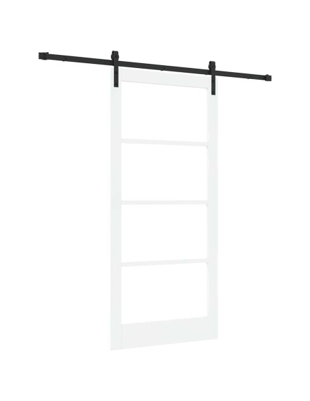 Porta scorrevole ORKDAL Bianco e Nero 93 x 202 cm