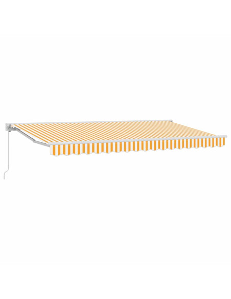 Tenda Retrattile Giallo e Bianco 400 x 200 cm