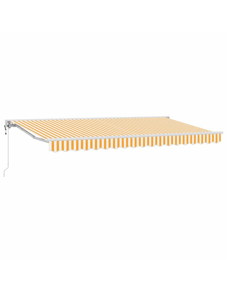 Tenda Retrattile Giallo e Bianco 400 x 200 cm