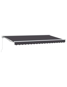Tenda Retrattile Antracite 400 x 200 cm Poliestere e Metallo 2