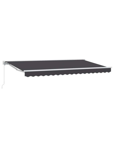 Tenda Retrattile Antracite 400 x 200 cm Poliestere e Metallo