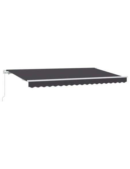 Tenda Retrattile Antracite 400 x 200 cm Tessuto