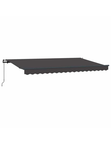 Tenda Retrattile Antracite 400 x 200 cm Tessuto