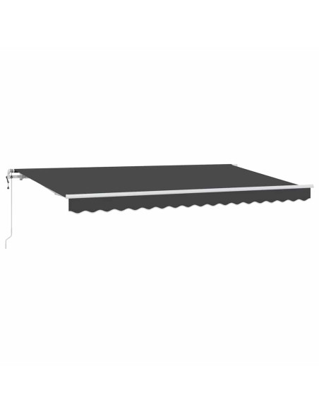 Tenda Retrattile Antracite 400 x 200 cm Tessuto