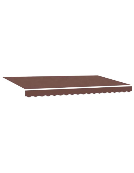 Tenda Retrattile Marrone 400 x 200 cm Tessuto