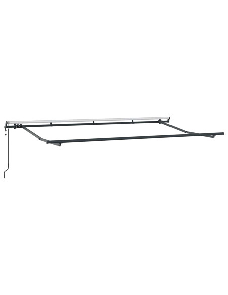 Tenda Retrattile Marrone 400 x 200 cm Tessuto