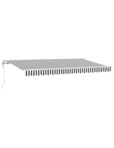 Tenda Retrattile Antracite 400 x 200 cm Tessuto 2