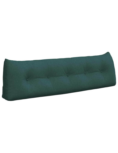 Cuscino per Schiena Verde Scuro 160 x 24 x 50 cm Tessuto