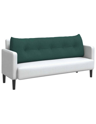 Cuscino per Schiena Verde Scuro 160 x 24 x 50 cm Tessuto