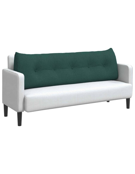 Cuscino per Schiena Verde Scuro 160 x 24 x 50 cm Tessuto