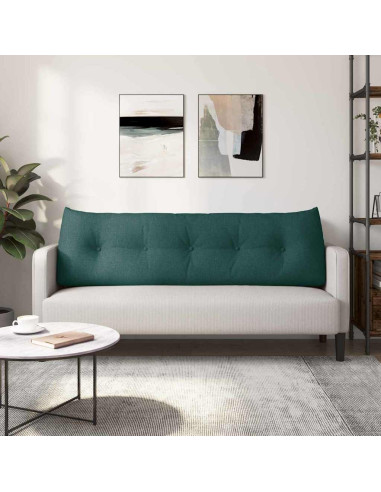 Cuscino per Schiena Verde Scuro 160 x 24 x 50 cm Tessuto