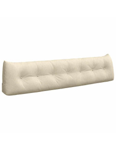 Cuscino per Schiena Crema 200 x 24 x 50 cm Tessuto 2