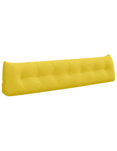 Cuscino per Schiena Giallo Chiaro 200 x 24 x 50 cm Tessuto 2
