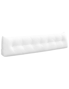 Cuscino per Schiena Bianco 200 x 24 x 50 cm Tessuto 2