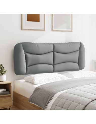Cuscino Testiera Hvar Grigio Chiaro 137 cm in Tessuto