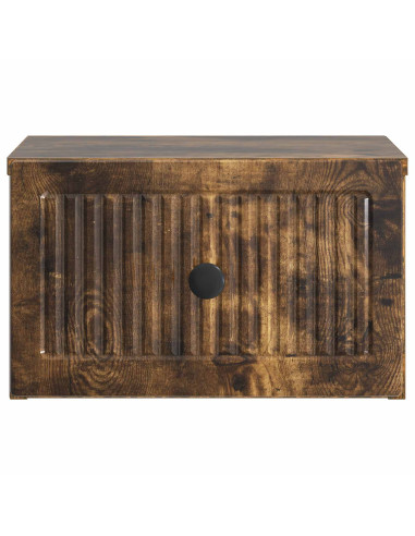 Mobiletto da notte a muro Rovere Fumo 33 x 34,5 x 20 cm