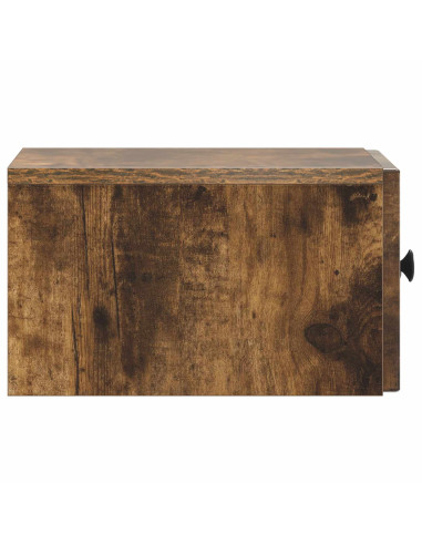Mobiletto da notte a muro Rovere Fumo 33 x 34,5 x 20 cm