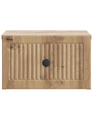 Mobiletto da notte a muro Rovere Artigianale 33 x 34,5 x 20 cm