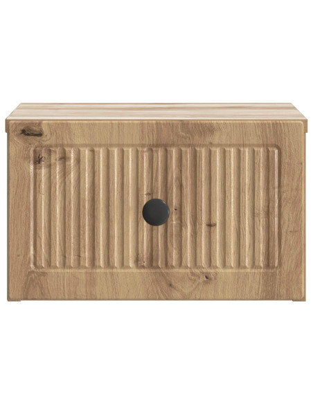 Mobiletto da notte a muro Rovere Artigianale 33 x 34,5 x 20 cm