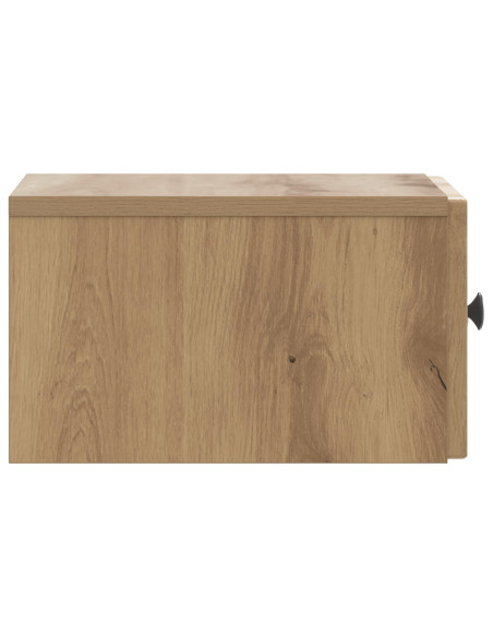Mobiletto da notte a muro Rovere Artigianale 33 x 34,5 x 20 cm
