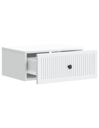 Armadio da Notte con cassetto 2 pcs Bianco 49 x 34,5 x 20 cm